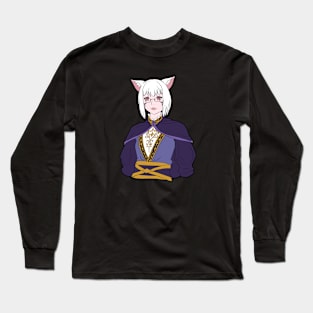 Cat Secretary Long Sleeve T-Shirt